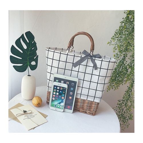 Torebka wiklinowa worek do ręki T199WZ2 krata na Arena.pl
