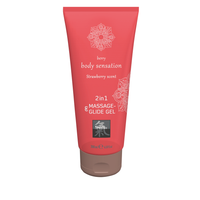żel/sprej shiatsu 2in1 massage glide strawberry scent 200ml.