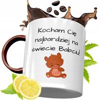 Kubek Bordowy Dla Babci Na Urodziny Prezent Z Nadrukiem Ze Zdjęciem