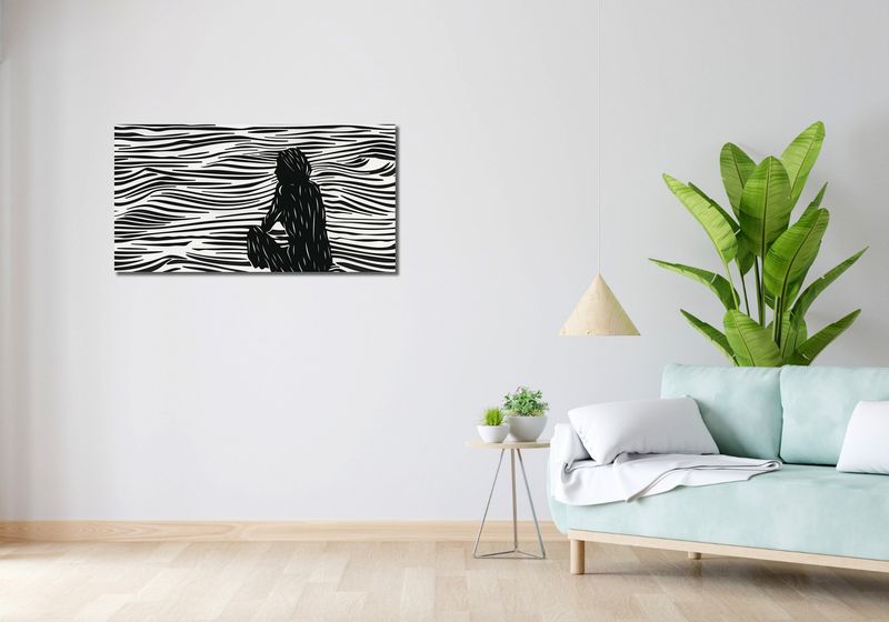 Obraz 100x50cm Złożone Fluidalne Linie zdjęcie 2