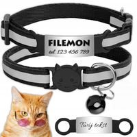 OBROŻA DLA KOTA ADRESÓWKA ODBLASKOWA INDETYFIKATOR KOT PIES + GRAWER