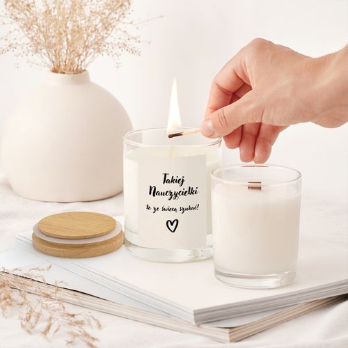 Podziękowanie dla Nauczyciela Zakończenie Roku Filiżanka i Świeca Sojowa na Arena.pl