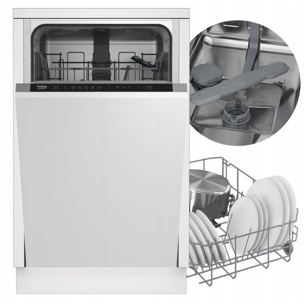 Zmywarka do zabudowy Beko 45cm 10kpl Quick&Shine 5 Programów zdjęcie 1
