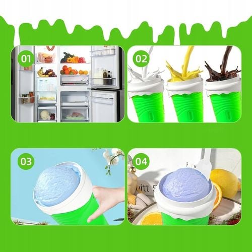 KUBEK DO ROBIENIA SLUSHY LODÓW SORBETÓW WYCISKANY NA BREJĘ SMOOTHIE 500ML na Arena.pl