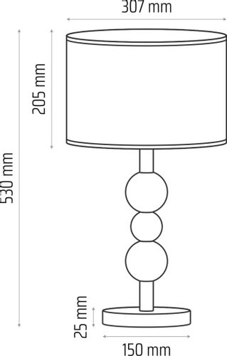 Lampa stołowa Bolla pudrowy róż na Arena.pl