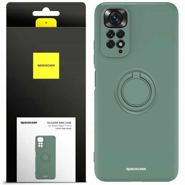 Spacecase Silicone Ring Redmi Note 11/11S Dark Green zdjęcie 1