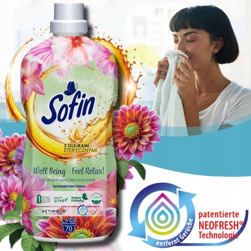 Sofin Kapsułki do Prania Kolorowych Tkanin 66 prań + Płyn do płukania 1,4l na Arena.pl