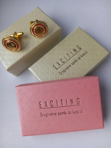 Srebrne spinki do mankietów koszul EXC Karty do Gry Cztery Asy na Arena.pl