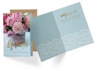 karnet  Dziękuję (kwiaty) PR-373