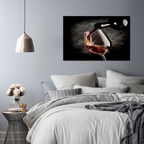 Obraz na płótnie - Canvas, Kieliszek do wina 2 80x60 na Arena.pl
