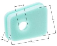 Filtr powietrza B&S gąbka 2 - 5 HP poziomy wał dolnozaworowy 8R03-26