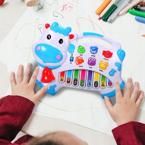 ORGANKI PIANINKO ZWIERZĄTKA KRÓWKA DLA DZIECI EDUKACYJNE INTERAKTYWNE na Arena.pl