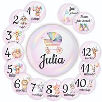 Tabliczki Do Zdjęć Z Miesiącami Do Sesji Zdjęciowej Dziecięcej Na Roczek