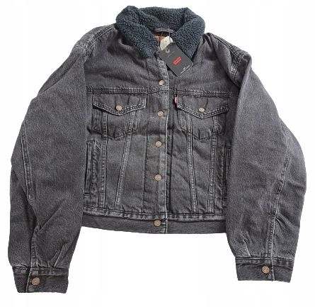 Damska kurtka Levi's dżinsowa z podszewką ze sztucznego futra | R. XS na Arena.pl