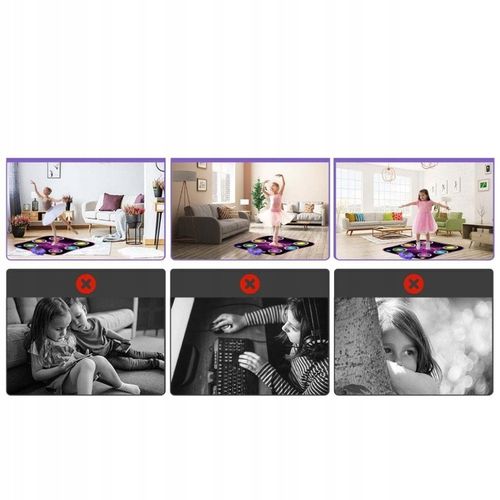 MATA DO TAŃCA DLA DZIECI Z BLUETOOTH GRY MUZYCZNA MATA TANECZNA STRZAŁKAMI na Arena.pl