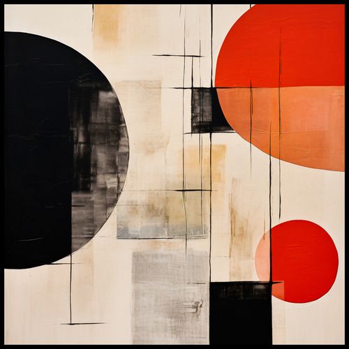 Plakat 80x80cm Abstrakcyjna Symetria na Arena.pl