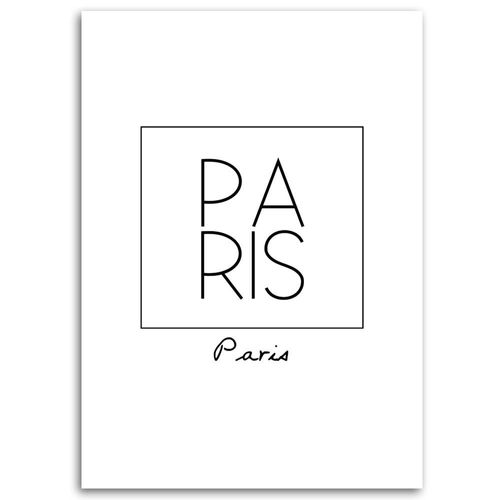 Emaga Obraz na płótnie, Napis Paris - 70x100 na Arena.pl