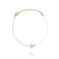 bransoletka na rękę stal chirurgiczna pozłacana 14k złotem bst1400