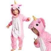Piżama Dla Dzieci Dziecięca Kigurumi Onesie Kostium Pegaz Różowy 115-125 cm