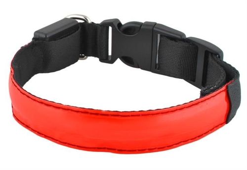 Obroża LED czerwona - M na Arena.pl
