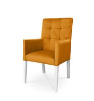 Fotel CAROL / miodowy / noga biała / R41