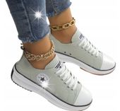 FASSION CLASSIC TRAMPKI DAMSKIE OLIWKOWE ROZMIAR 38