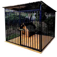 Kojec dla Psów 2x2m - Drewniana podłoga TS667