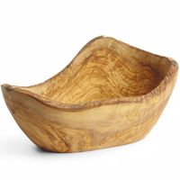 miska dekoracyjna ozdobna z drewna oliwnego 300 x 190 x 110 mm