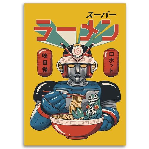 Obraz na płótnie – Canvas, Jedzący robot anime 40x60 na Arena.pl
