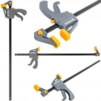 ŚCISK STOLARSKI ZACISK DŹWIGNIOWY 600x60 MM SZYBKOZACISKOWY AUTOMATYCZNY