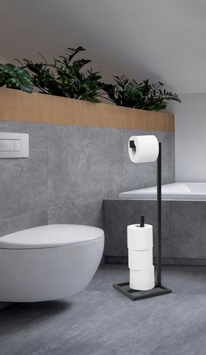 STOJAK LOFT METALOWY UCHWYT NA PAPIER TOALETOWY CZARNY PRODUKT POLSKI na Arena.pl