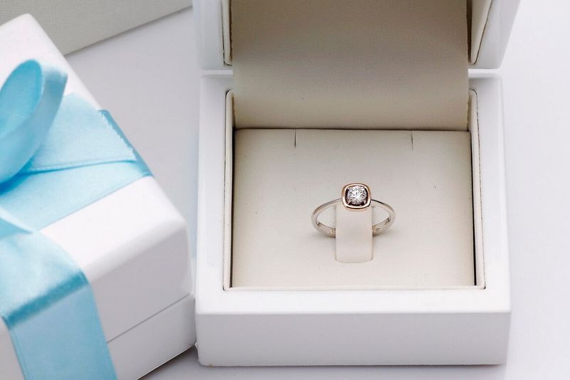 Emaga Złoty pierścionek PXD1542D - Diament zdjęcie 4