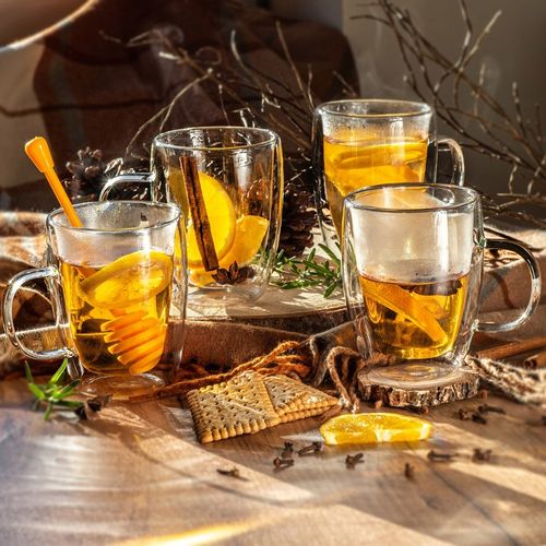 SZKLANKI TERMICZNE DO KAWY HERBATY LATTE 350ml KUBKI PODWÓJNE ŚCIANKI 6 szt na Arena.pl