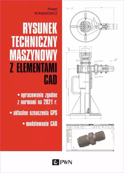 Rysunek techniczny maszynowy z elementami CAD zdjęcie 1