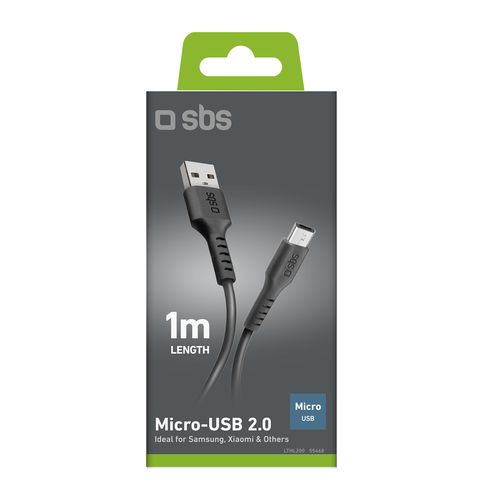 kabel przewód usb-a - micro-usb 1m - czarny na Arena.pl