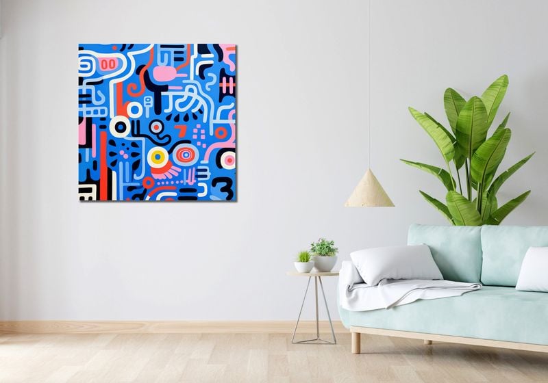 Obraz 90x90cm Rytmiczne Echo zdjęcie 2