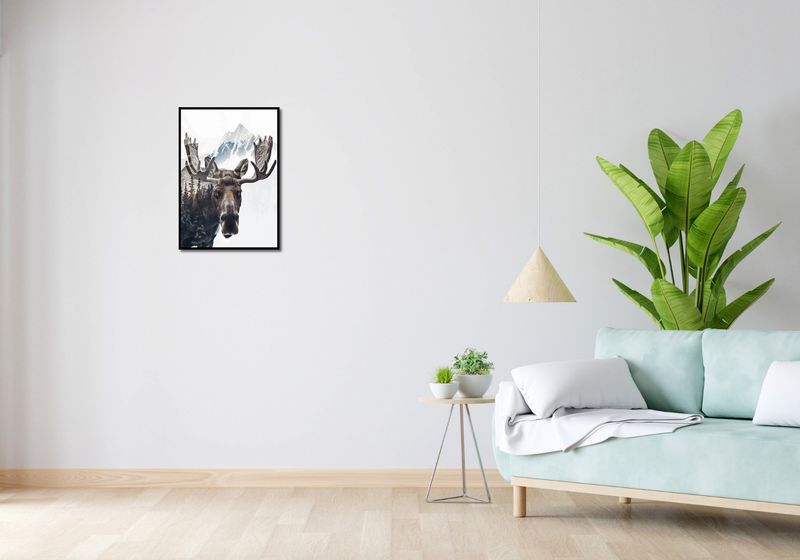 Plakat 42x59,4cm Łoś Duch Lasu zdjęcie 4