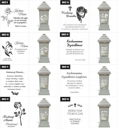 ZNICZ LAMPION z dedykacją GRAWEREM dla Dziadka na Arena.pl