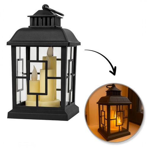lampion dekoracyjny led z imitacją świec 12 x 23 cm - lamp54wz1 na Arena.pl