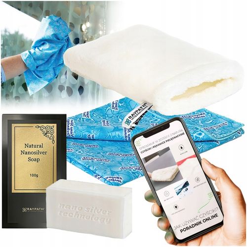 Zestaw UNIWERSALNY Rękawica M + Sunbeam + Białe Mydło z Nanosrebrem Raypath na Arena.pl