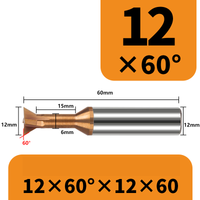 Frez 4-ostrzowy "jaskółczy ogon" dovetail VHM Rozmiar: 12×60°×60L