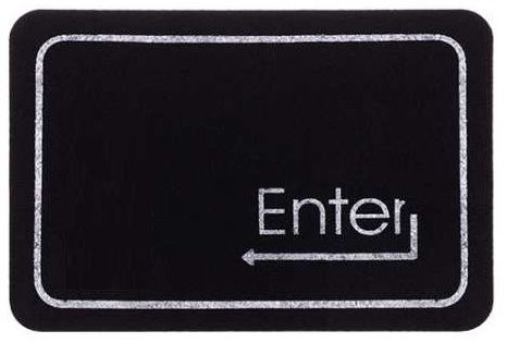 Wycieraczka podgumowana tekstylna 60 x 40 cm poliester tworzywo czarna wz.1 na Arena.pl