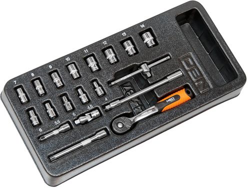 Klucze nasadowe 1/4 19szt Neo Custom Pro 84-237 na Arena.pl