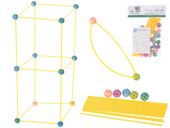 Klocki Konstrukcyjne Rurki Słomki Patyczki Kreatywne Baza Namiot Domek 75El