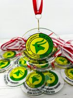 MEDAL Z PLEXI 8 cm sportowy z TWOIM WZOREM nadrukiem UV personalizowany