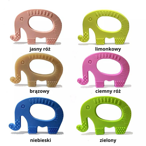 GRYZAK LOGOPEDYCZNY TERAPEUTYCZNY SŁONIK RÓŻOWY na Arena.pl