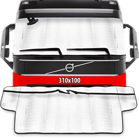 DUŻA MATA ALUMINIOWA NA PRZEDNIĄ SZYBĘ PRZECIWSŁONECZNA TIR BUS 310X100 VAN