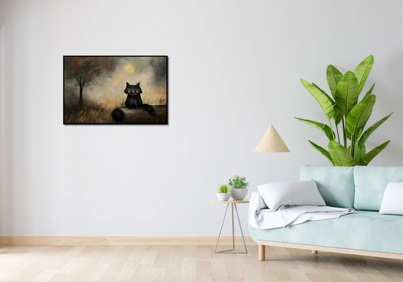 Plakat 86,4x56,8cm Czarny Kot zdjęcie 4