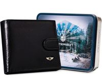duży portfel męski z systemem rfid protect - peterson