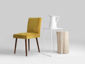 Stolik TENSIO METAL 30 - biały, styl industrialny, loft